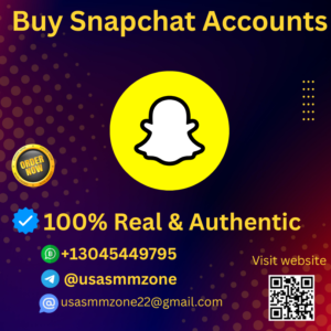 Verified and aged Snapchat accounts with high Snap Score